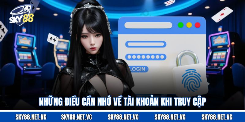 Những điều cần nhớ về tài khoản khi truy cập